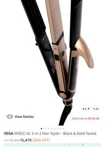 The Brand New Vega 3 In One Hair Styling Machine Roler, Starainghtner And Curler