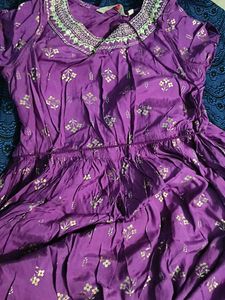 Elegant Purple Midi Dress