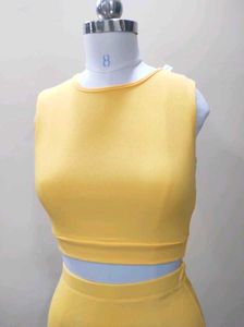 URBANIC Yellow Skirt And Top Set | 32 To 38