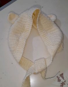 Cute Crochet Bear Hood Scarf