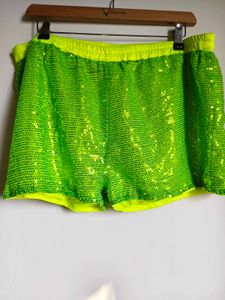 🎁Buy 1, Get 1 Free🎁, Sparkly Green Sequin Shorts