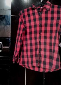 Red &amp; Black Checkered Shirt