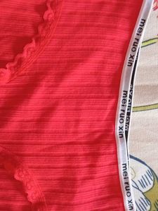 Red Ribbed Briefs