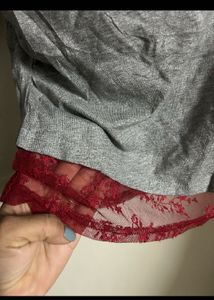 Stylish Grey Long Sleeve Top