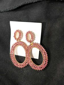 Pink Stone Earrings