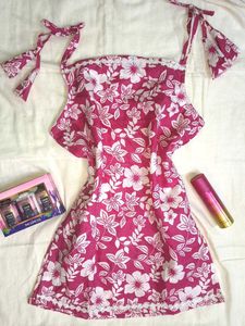Floral Tie Up Short Kurti🌸