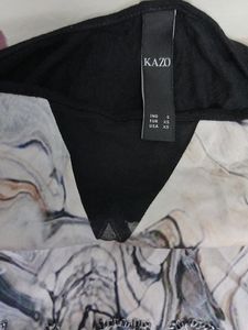 Kazo Abstract Floral Print Tunic Top