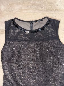 Black Sequin Bodycon Dress