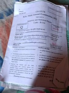 Bsc 3rd Year Previous Yea