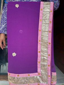 Elegant Purple Saree