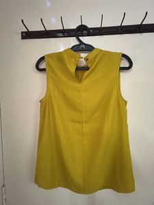 Mustard Sleeveless Top