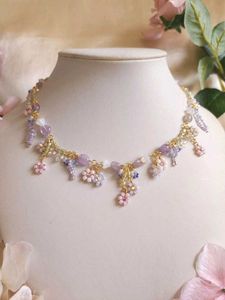Floral Beaded Choker