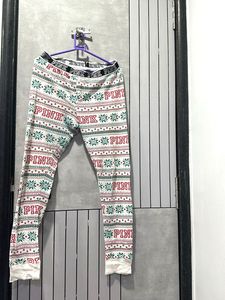 PINK Snowflake Leggings