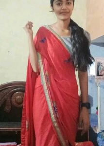 Very Pretty Red Colour Saree