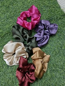 Satin Soft Hair Scruchies ( Pack Of 6)