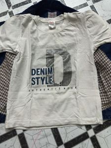Denim Jacket with Tee