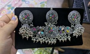 Ethnic Silver Jewelry Set