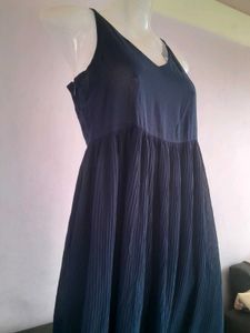 Navy Blue Midi Dress