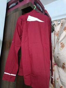 Burgundy Casual Shirt