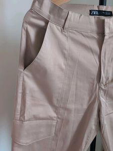ZARA Beige Cargo Pants