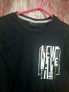 Black Graphic Print Tee