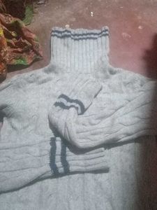 Stylish Grey Knit Sweater
