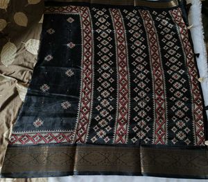 Simple Yet Elegant Kutchi Work Saree