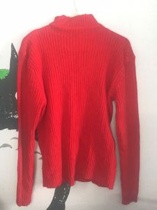 Red Turtleneck Sweater