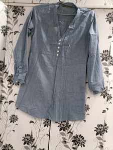 Zara Brand Beautiful Shirt Denim  Cotton