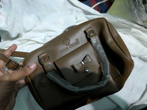 Brown Shifa Cherry Satchel