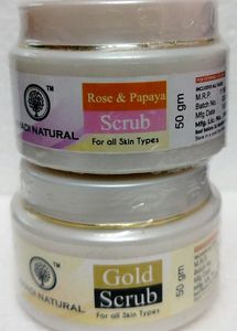 Combo Of Gold &amp; Rose And Papaya Scrubs!!
