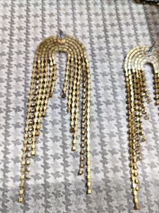 Rhinestone Chain Earrings