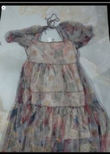 H&amp;M Floral Tiered Dress