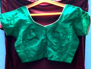 Art Silk Deep Green Cotton Inner Blouse