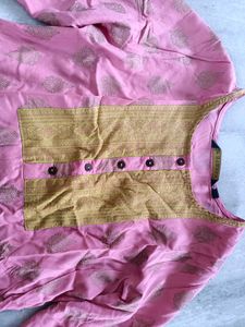 Pink &amp; Gold Kurti New One