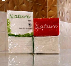 Pack Of 3 Nature Tissue Paper Super Soft Napkin