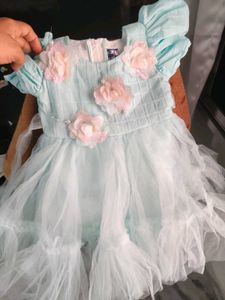 Mint Green Tulle Flower Girl Dress