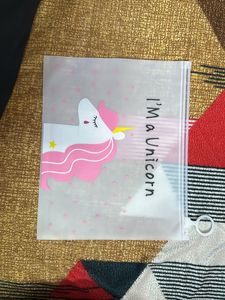 12 pcs Of Transparent Unicorn Pouches