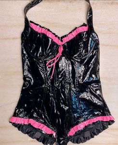 Vinyl Bustier Bodysuit