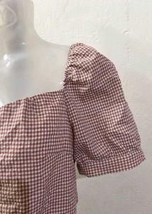 Gingham Cottage Core Top