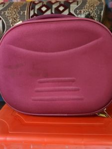 Maroon Makeup/Cosmetic Travel Bag