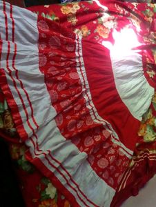 Red And White Skirt