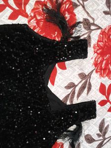 Black Sequin Dress