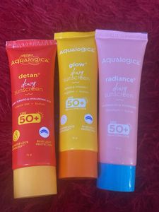 Detan, Glow & Radiance Sunscreen Tube Aqualogica