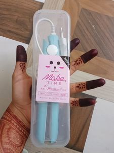 working cute mini straightner with case(pastel blue)