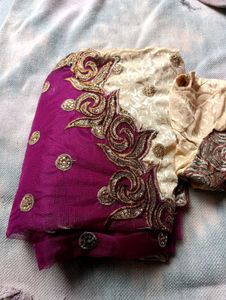 Elegant Embroidered Saree