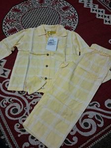 Cute Yellow Kids Pajama Set