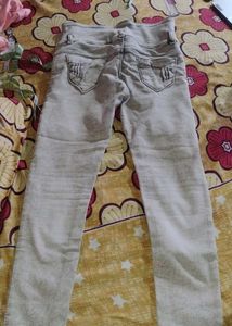 High Waisted Distressed Jeans