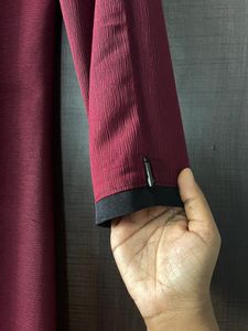 Red And black abaya