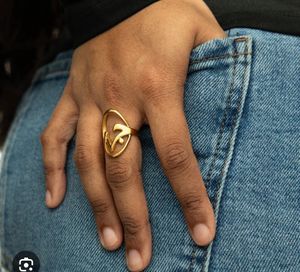 Unique Gold-Tone Fashion Ring